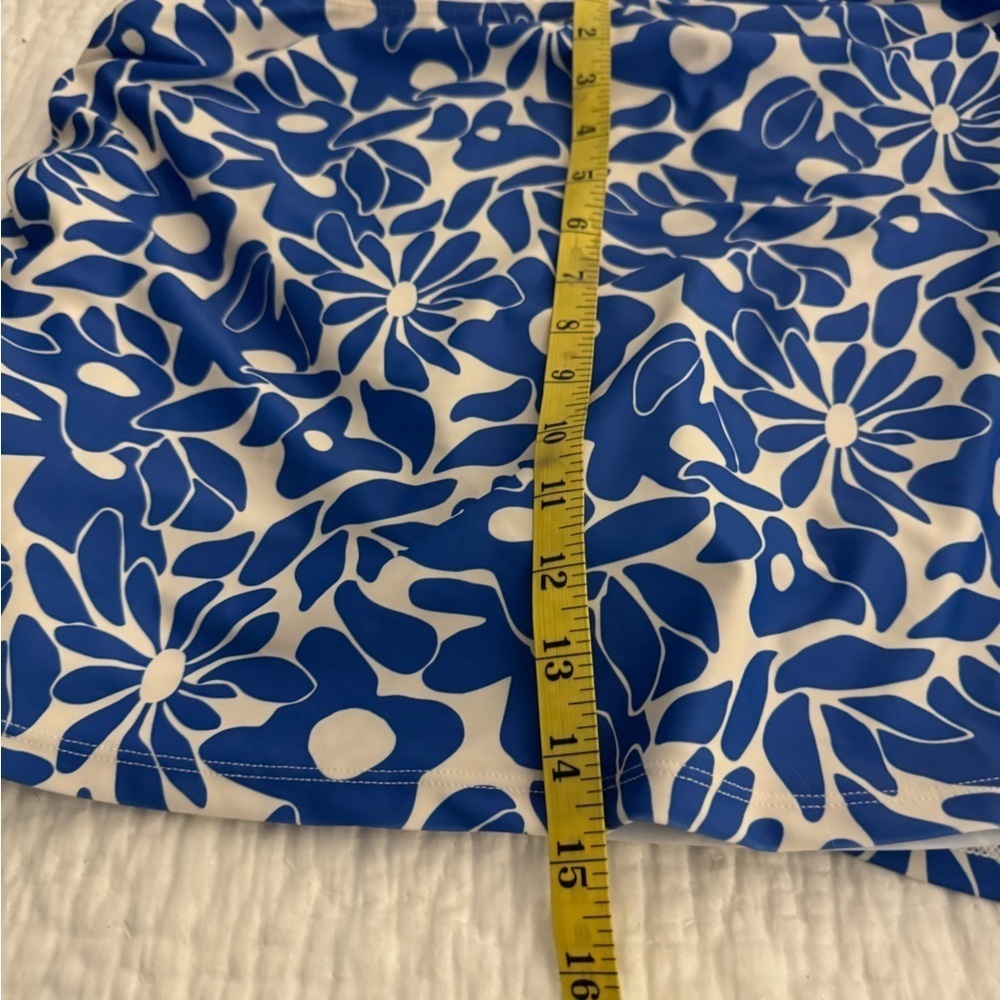NWT Nicole Miller High Waist Skirted Floral Tankini | XL L. 2 piece set - Picture 16 of 16